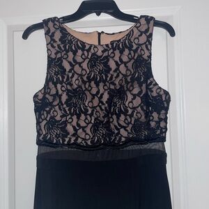 Night Way Collections Black Lace Evening Gown